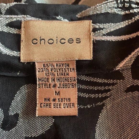 Choices Sheer Floral Blouse - Picture 5 of 5